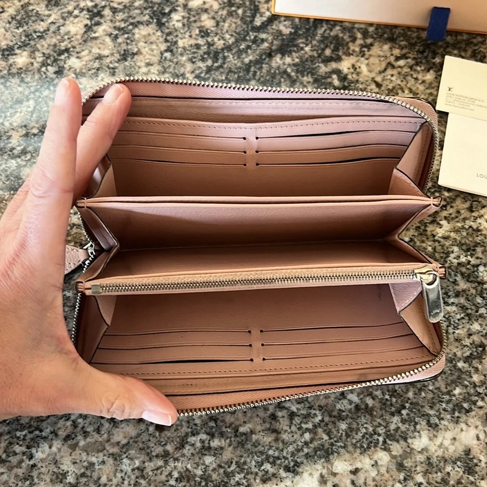 Louis Vuitton Zippy Monogram Perforated Leather Wallet